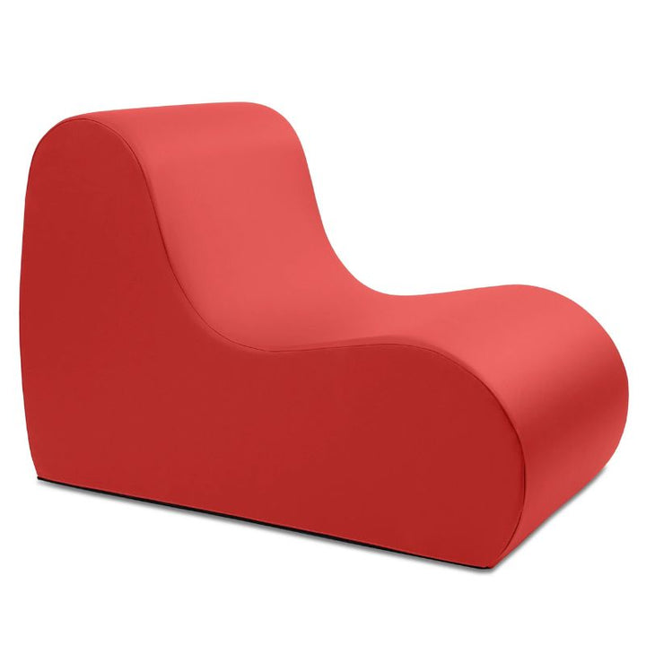 Red Jaxx Midtown Large foam chair, a wipeable classroom soft seating chair for kids and adults
