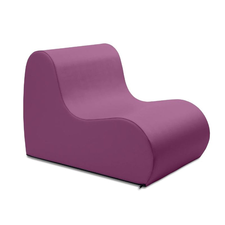 Purple Jaxx Midtown Medium foam chair, a wipeable classroom soft seating chair for kids and adults