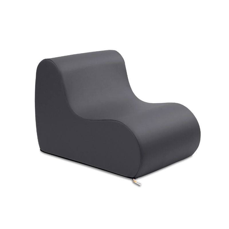 Black Jaxx Midtown Small foam chair, a wipeable classroom soft seating chair for kids and adults