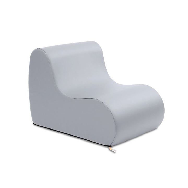 Submarine Grey Jaxx Midtown Small foam chair, a wipeable classroom soft seating chair for kids and adults
