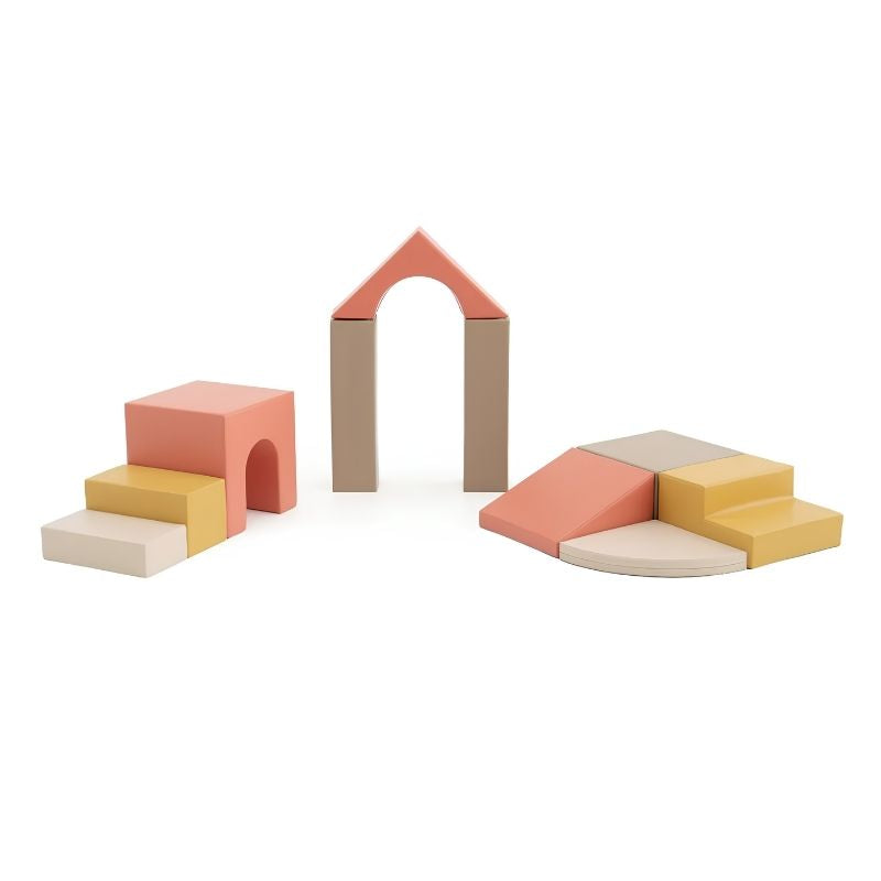 IGLU Foam Play Set Creativity in the Pastel Fries colourway, a second landscape view highlighting the eco-leather covering
