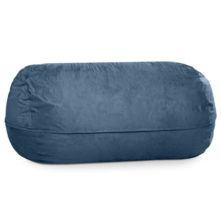 Jaxx 7 ft giant bean bag chair in navy microsuede for calm corners and living rooms