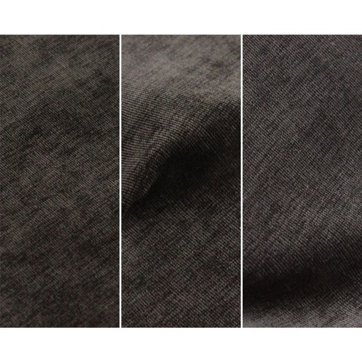 Close-up of Go Coconut - The Coconut in Charcoal Chill showing the soft Durable Micro Velveteen texture of the machine-washable removable cover on the 100% Canadian-made CertiPUR play couch