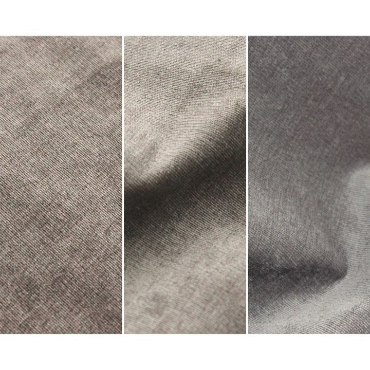 Close-up of Go Coconut - The Coconut in Rhino Tango showing the soft Durable Micro Velveteen micro-brushed texture of the removable machine-washable cover on the 100% Canadian play couch
