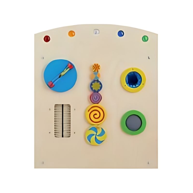 HABA Pro Multi Learning Cube top panel overhead view - multi-sensory learning cube made in Germany with 10-year warranty for commercial early childhood environments