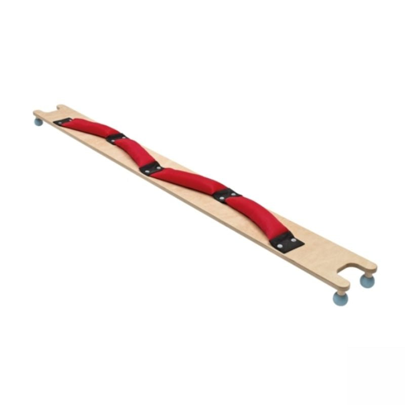 HABA Pro Board with Rockers surface detail showing birch oval steps on rubber elements for proprioceptive balance training