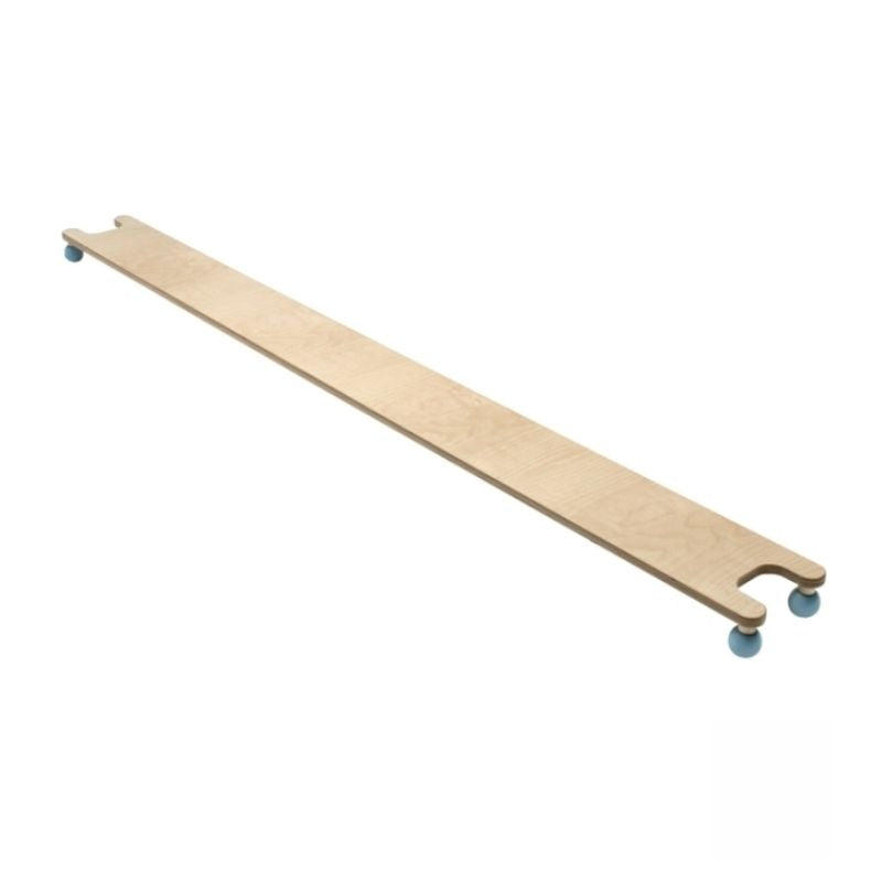 HABA Pro smooth birch wood Balancing Board with polished surface and rubber ball feet visible, for sensory and vestibular development