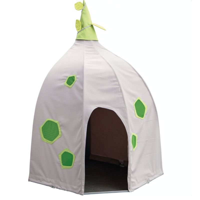 HABA Pro Grow.upp Corner Cave Cover front view - onion-shaped sensory retreat structure for children's calm and self-regulation