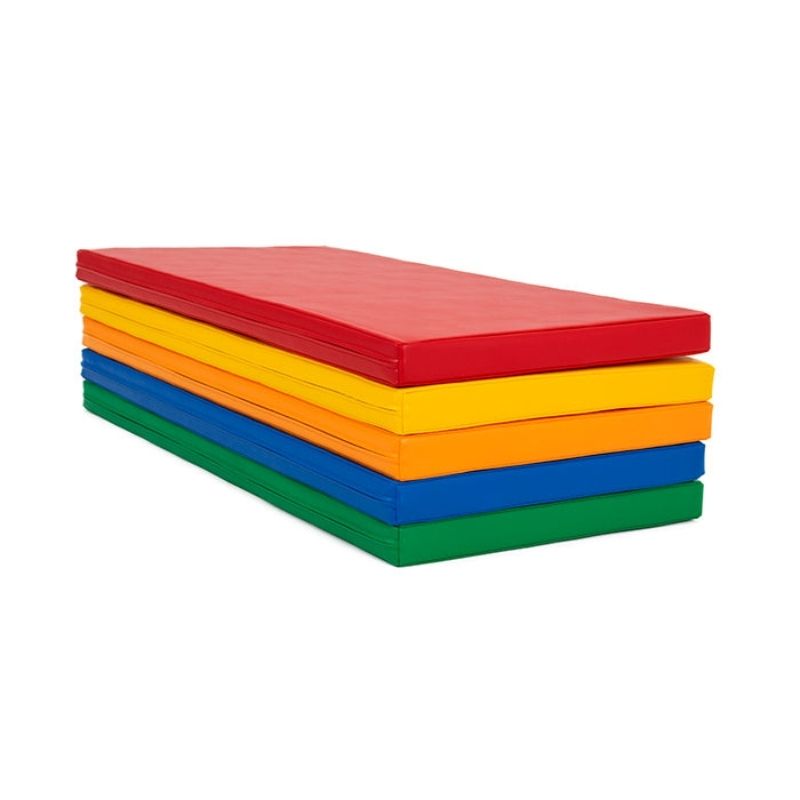 IGLU Safety and Comfort 5 Mat Set in Multi-Colour variant, clean product view showing the eco-leather covered foam soft play mats