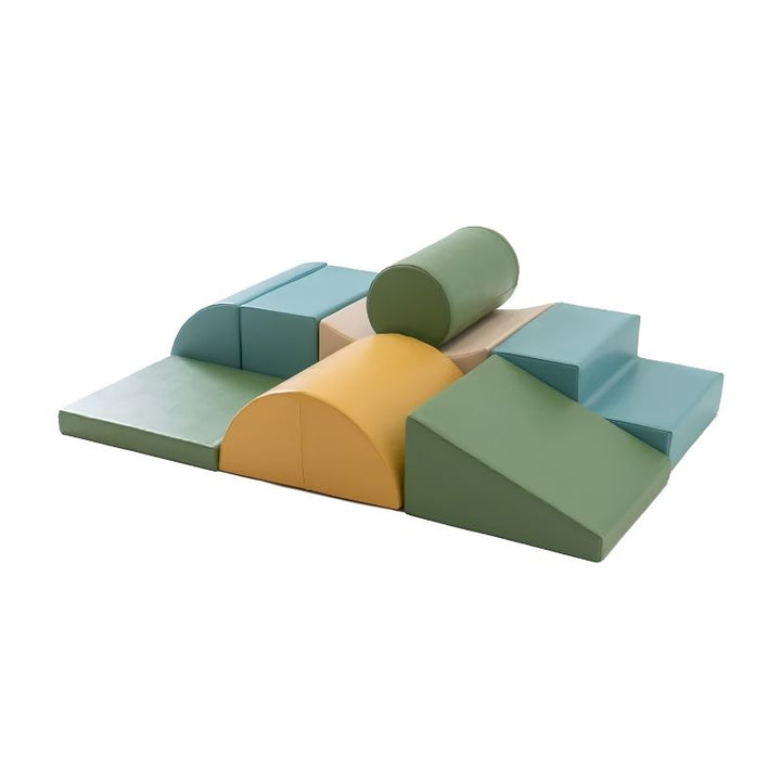 IGLU Adventurer Soft Play Set in Pastel Turquoise arranged in a compact configuration for smaller play spaces