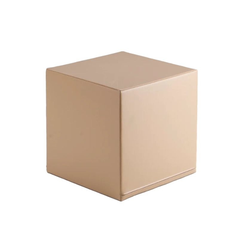 Tan foam cube connector piece from the IGLU Mini Corner Gym soft play corner gym in the Soft Serve colourway