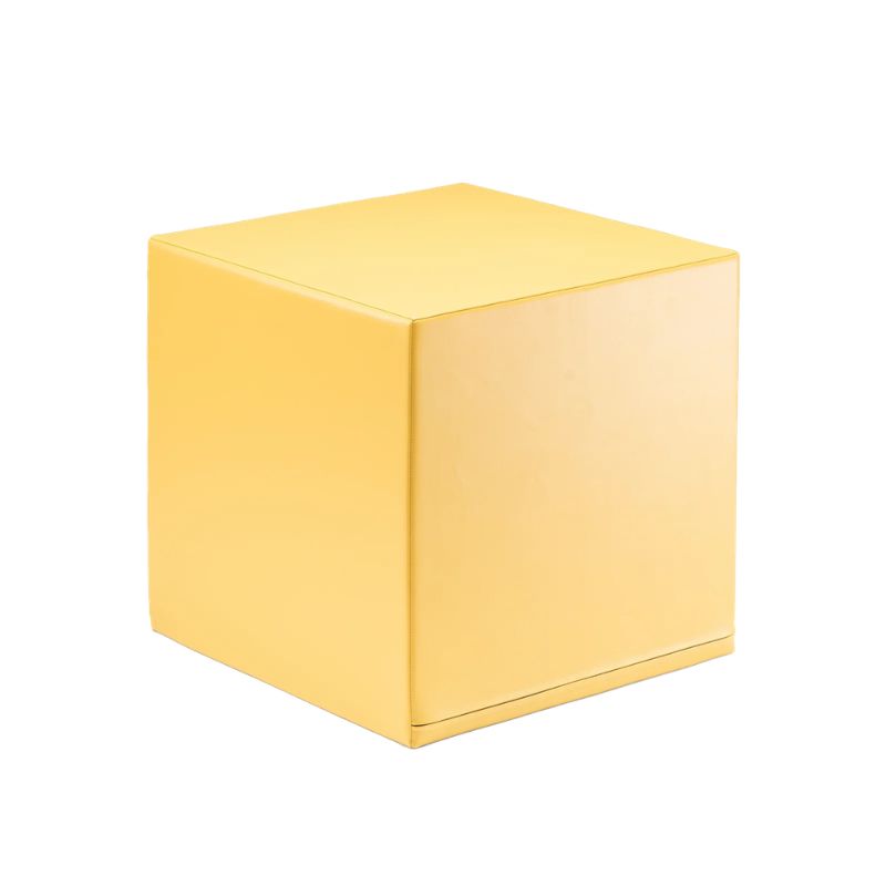 Yellow foam cube piece from the IGLU Mini Corner Gym soft play corner gym