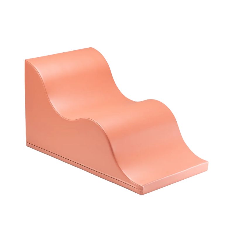 Coral wave slide piece from the IGLU Soft Play Gym, a foam ramp for sliding and balance play