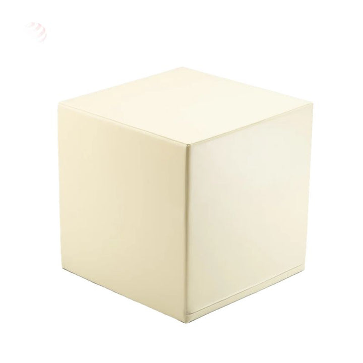 Cream foam cube piece from the IGLU Soft Play Gym in the Soft Serve colourway