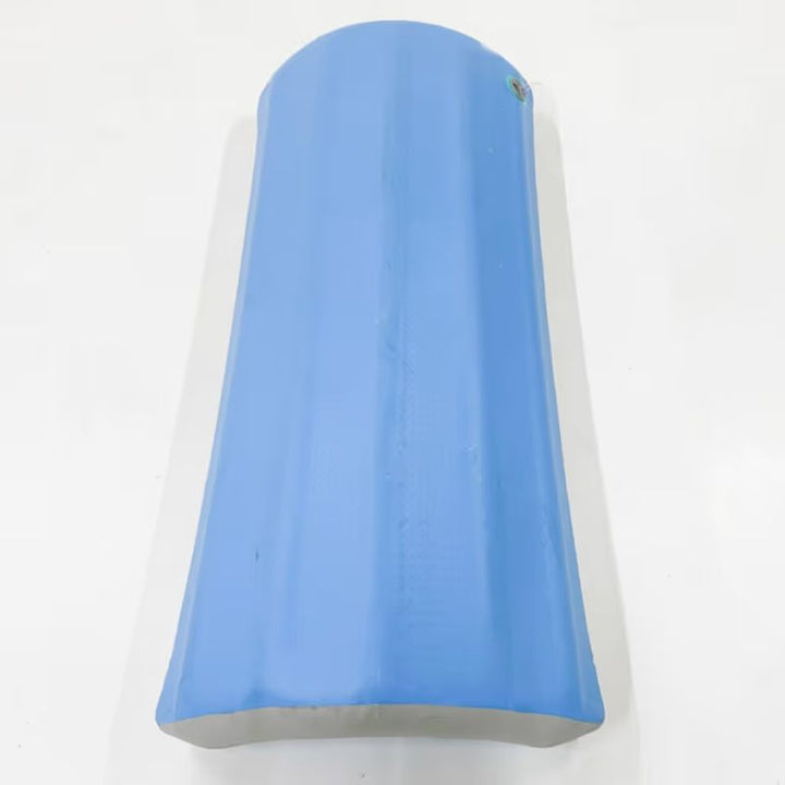 End view of the TFH Inflatable Body Rocker showing its curved vinyl body designed for gentle to energetic rocking motion