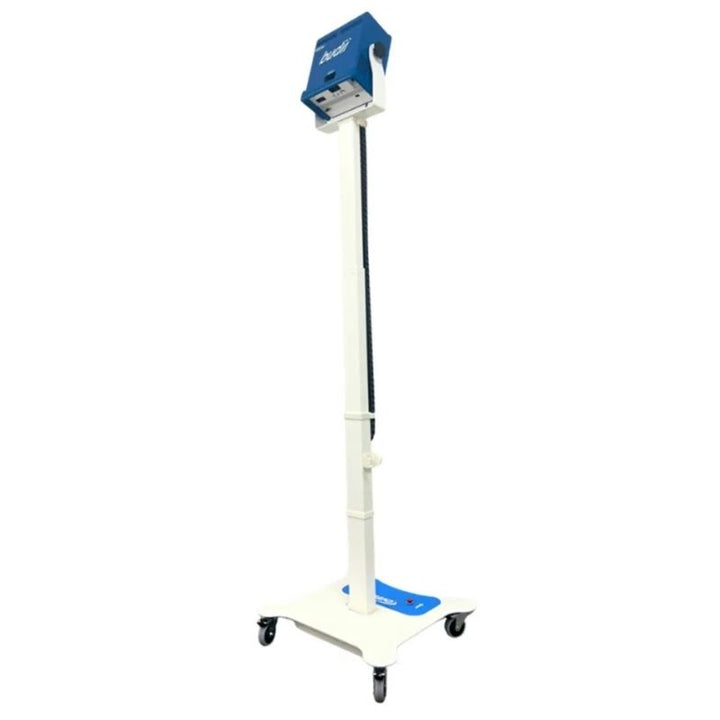 Budii interactive sensory projector on a mobile flip stand, a motion-activated projector accessory for multi-surface play