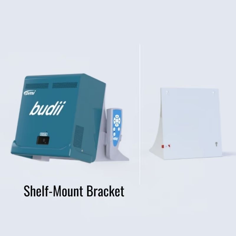 Budii interactive sensory projector shelf-mount bracket, an alternative mounting option for the motion-activated projector