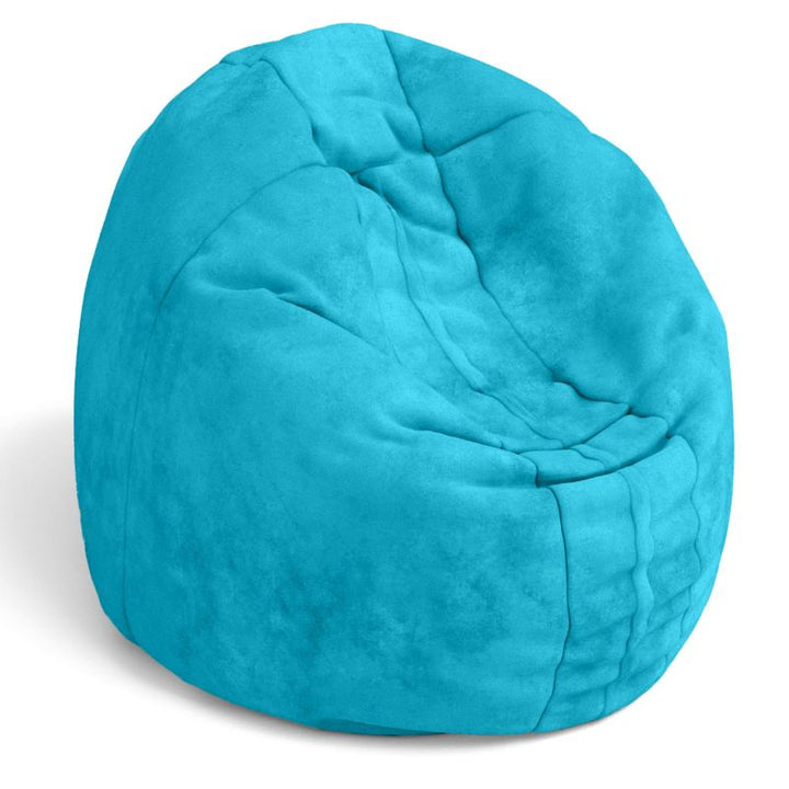 Jaxx Cocoon 4ft kids bean bag chair in aqua microsuede, a sensory crash pad and deep pressure seat for children