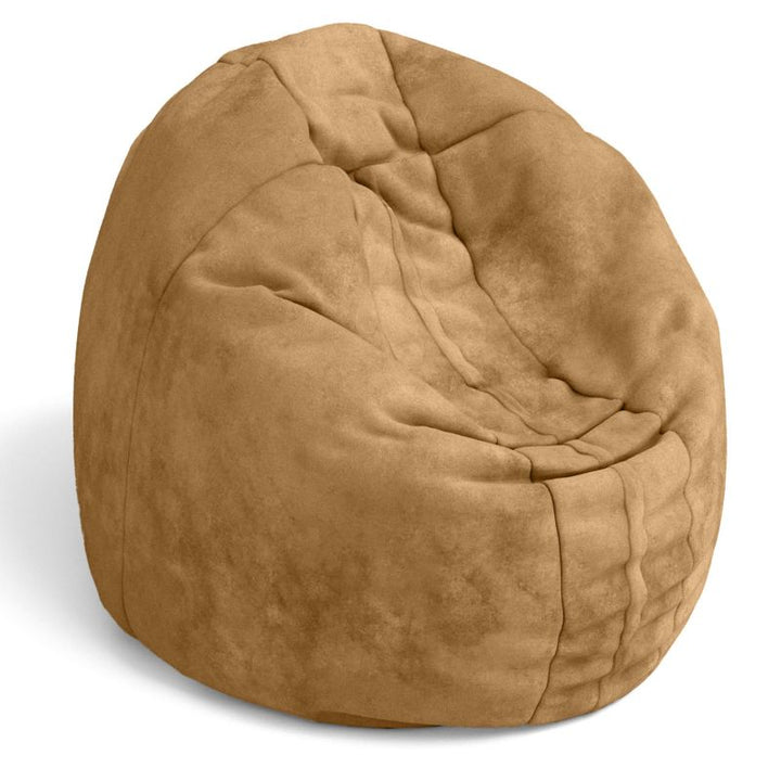 Jaxx Cocoon 4ft kids bean bag chair in camel microsuede, a soft sensory seat for reading and calm-down time