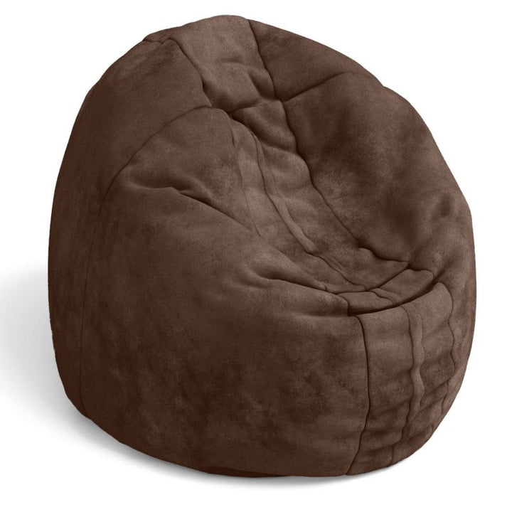 Jaxx Cocoon 4ft kids bean bag chair in chocolate microsuede, a cozy deep pressure seat for kids' rooms