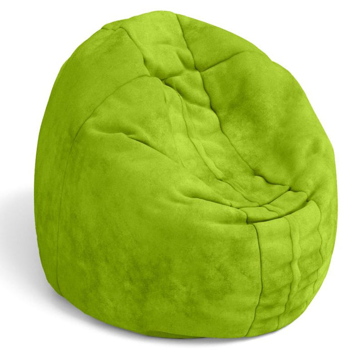 Jaxx Cocoon 4ft kids bean bag chair in lime microsuede, a playful deep pressure seat for classrooms and home