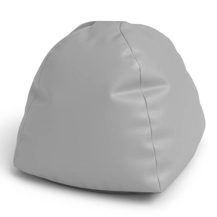 Grey Jaxx Gumdrop bean bag chair, a versatile sensory seat for schools and homes