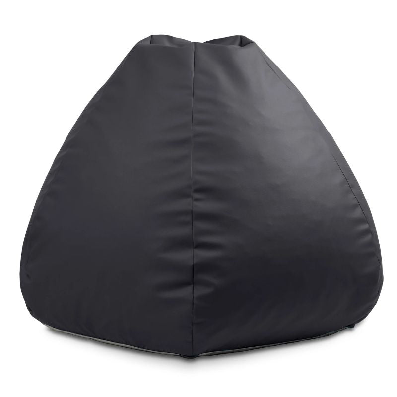 Black Jaxx Gumdrop kids bean bag chair, foam-filled seating for classroom or home use