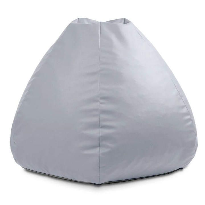 Grey Jaxx Gumdrop kids bean bag chair, foam-filled seating for home or school