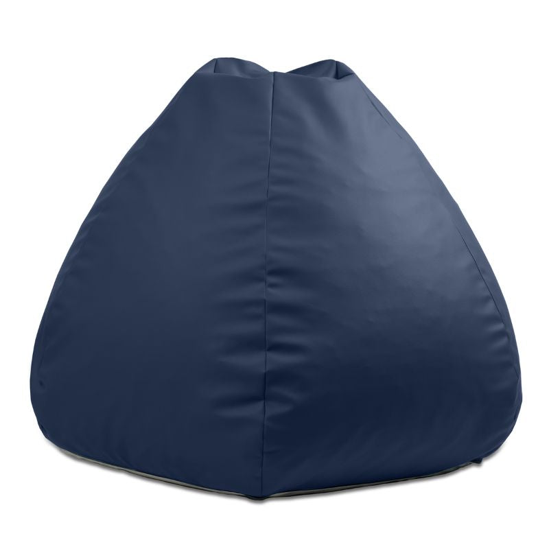 Navy blue Jaxx Gumdrop kids bean bag chair, durable seating for classroom flexible seating