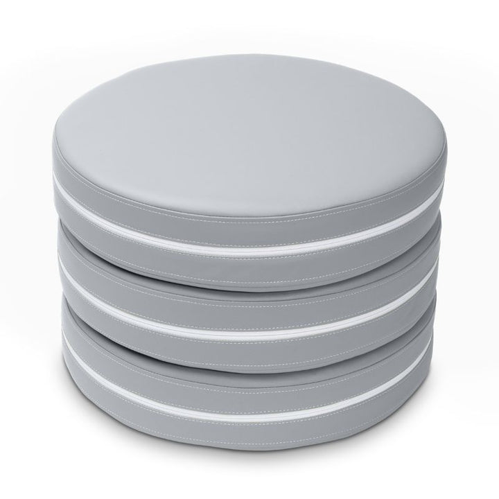 Jaxx Kirkwood stacking floor cushions in grey, a set of three flexible seating circles for classrooms