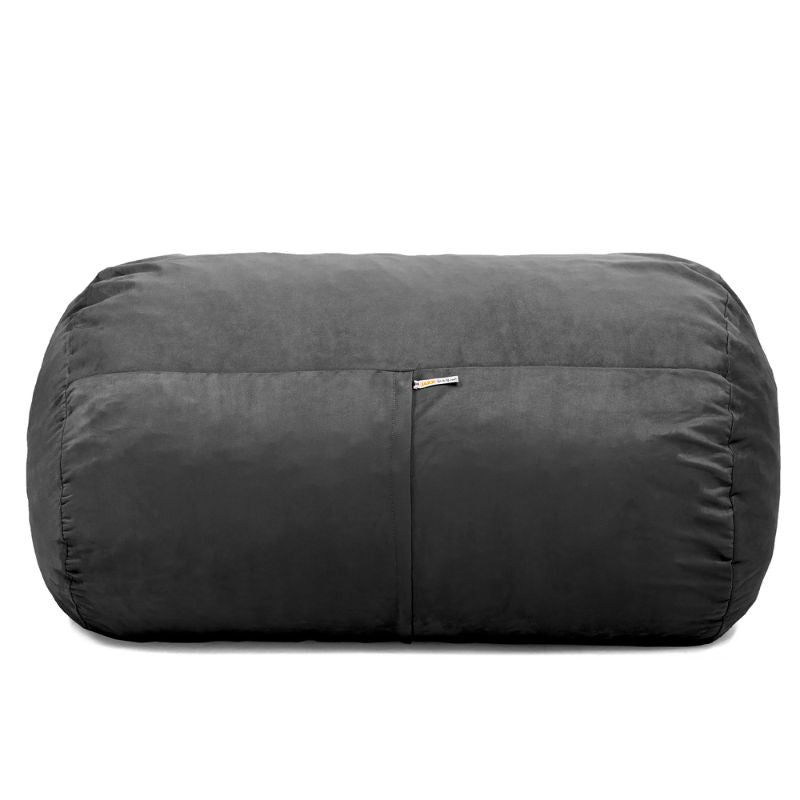 Jaxx Lounger 4ft kids bean bag chair in Black microsuede, a washable deep pressure seat for calm corners and classrooms