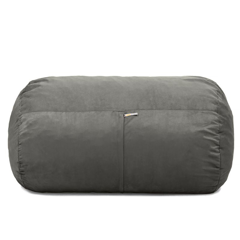 Jaxx Lounger 4ft kids bean bag chair in Charcoal microsuede, a washable sensory seat for classrooms and calm corners