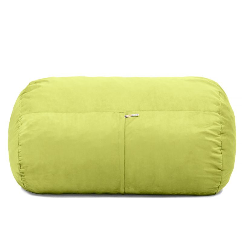 Jaxx Lounger 4ft kids bean bag chair in Green microsuede, a washable sensory seat for kids and classrooms