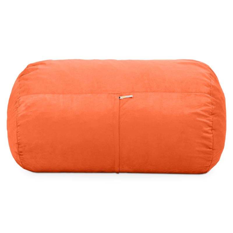 Jaxx Lounger 4ft kids bean bag chair in Orange microsuede, a washable deep pressure seat for calm corners