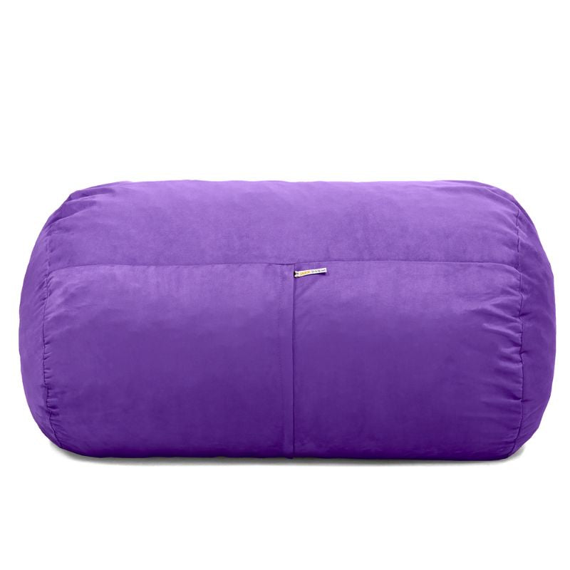 Jaxx Lounger 4ft kids bean bag chair in Purple microsuede, a washable calm corner seat for classrooms