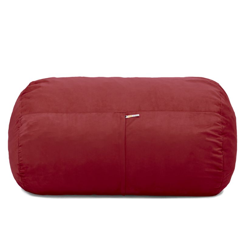 Jaxx Lounger 4ft kids bean bag chair in Red microsuede, a washable deep pressure seat for kids