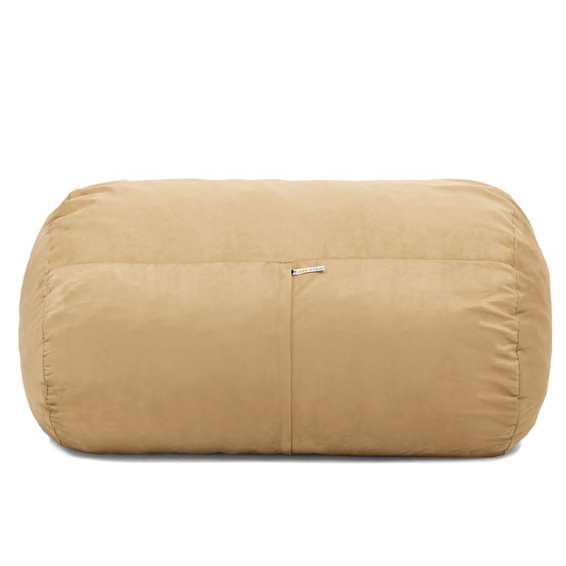 Jaxx Lounger 4ft kids bean bag chair in Tan microsuede, a washable calm corner seat for kids