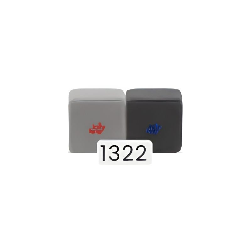 Grey and dark grey colour combination for the JollyHeap Basic Set magnetic foam blocks, one of 36 available pairings.