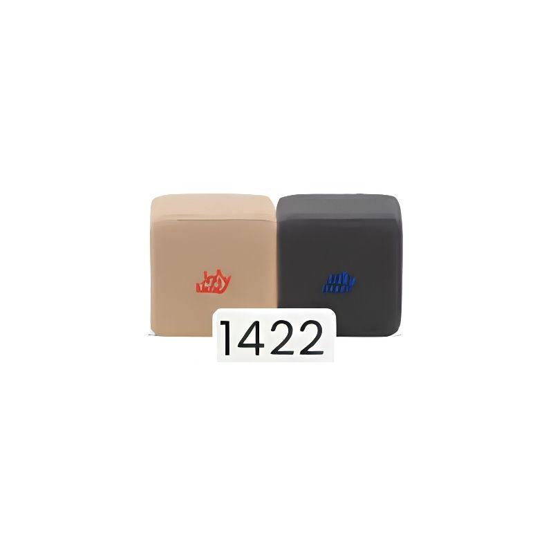 Light brown and dark grey colour combination for the JollyHeap Basic Set magnetic foam blocks, one of 36 available pairings.