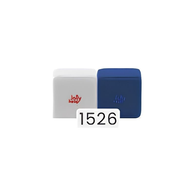 JollyHeap Extra Set - 32 Blocks colourway 1526 in light grey and blue, a two-tone option for this magnetic foam block expansion set