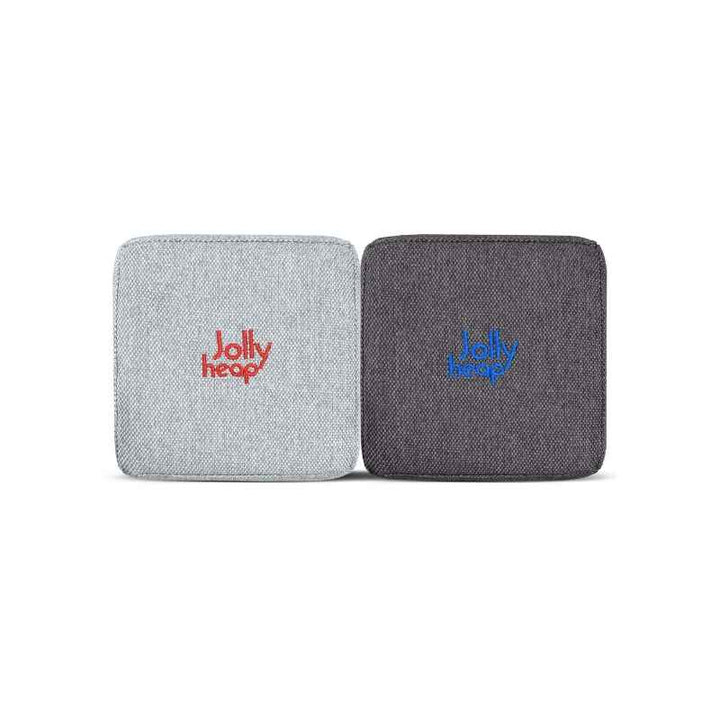 JollyHeap Extra Set - 32 Blocks fabric swatch in light grey and dark grey, a two-tone colourway for this magnetic foam block expansion set