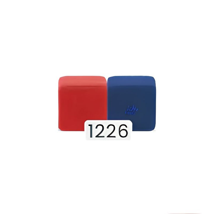 JollyHeap Medium Set magnetic soft blocks colour combination 1226, red and navy blue