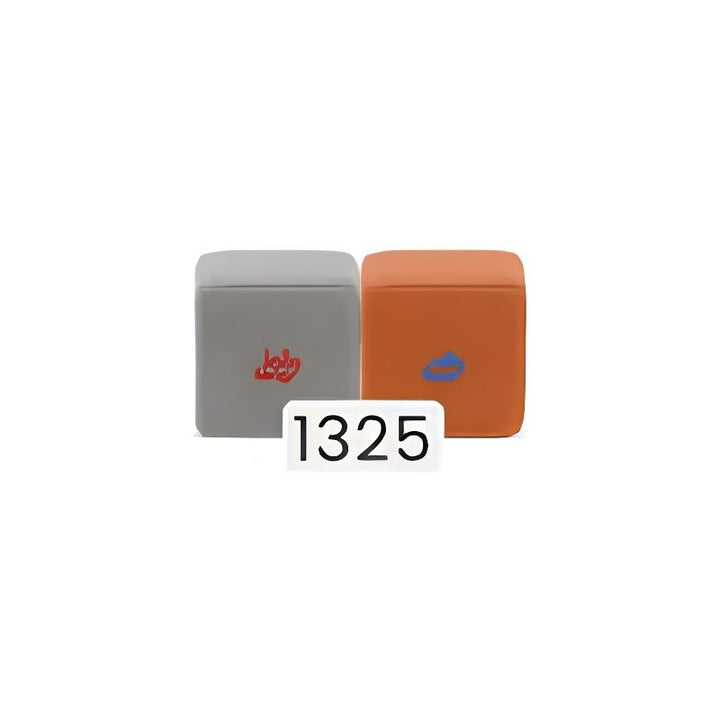 JollyHeap Medium Set magnetic soft blocks colour combination 1325, grey and orange