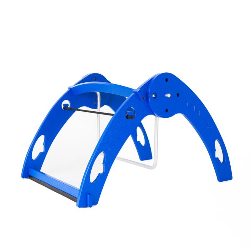 Kinnebar K200 adjustable metal swing bar showing squeak-free design that allows quiet vestibular input during seated tasks