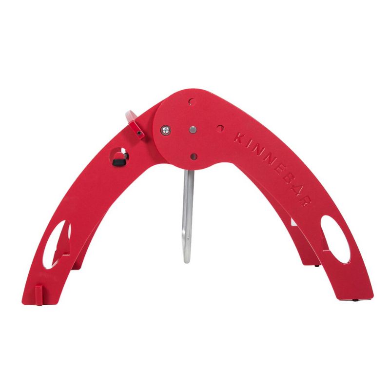 Kinnebar K200 Foot Swing with optional stability straps included, showing the no-strap freestanding design with additional securing option