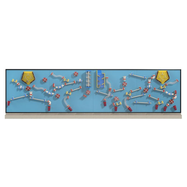 LiteZilla MagWiz Magnet Wall Kidnetics 20x5 full-span installation, the largest Kidnetics configuration for schools and sensory rooms