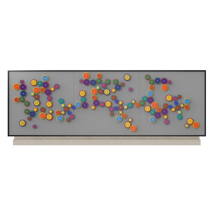 LiteZilla MagWiz Magnet Wall Sensory Gears 15x5 second angle showing wide magnetic wall for museum, school or sensory room use