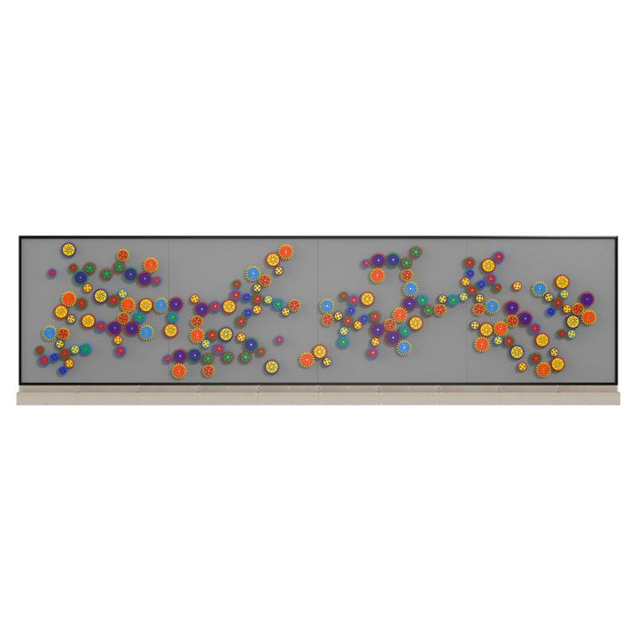 LiteZilla MagWiz Magnet Wall Sensory Gears 20x5 second view showing wide-format STEM wall for schools and large sensory spaces