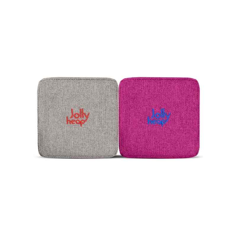 JollyHeap Mini magnetic block set colour combination in grey and violet for toddler building play