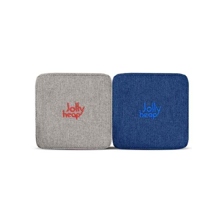 JollyHeap Mini magnetic block set colour combination in grey and blue for toddler building play